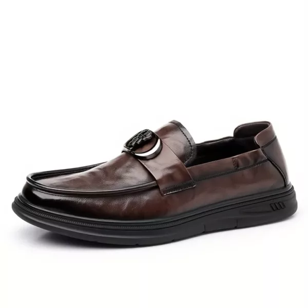 Mocassin homme luxe boucle tête lion – Image 9