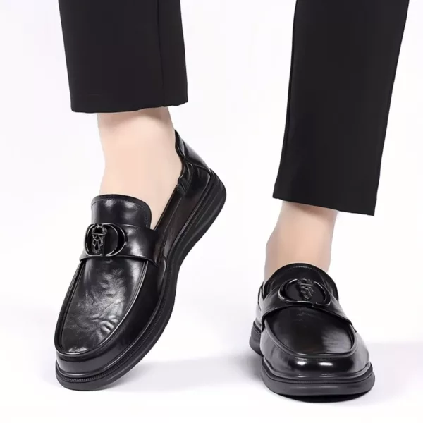 Mocassin homme luxe boucle tête lion – Image 7