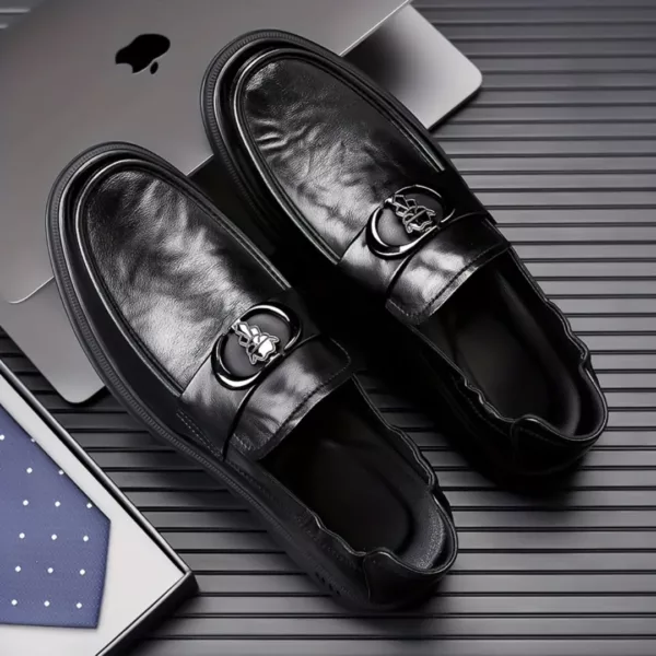 Mocassin homme luxe boucle tête lion – Image 4