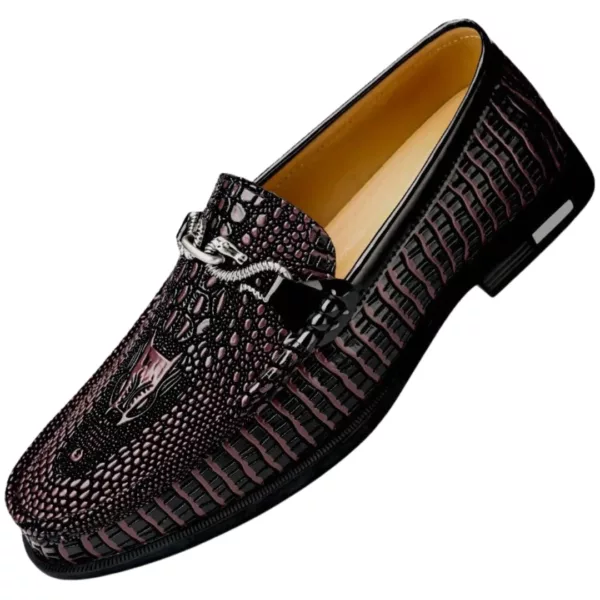 Mocassin homme motif reptile luxe – Image 5