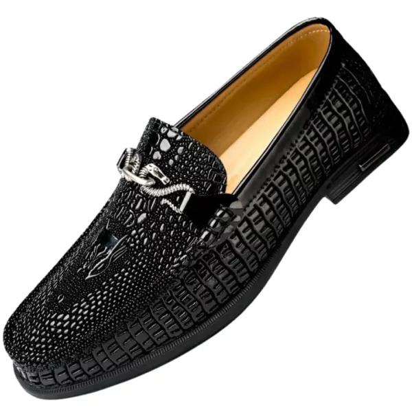 Mocassin homme motif reptile luxe – Image 6