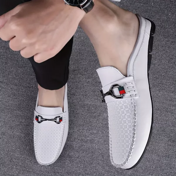 Mocassin homme ouvert élégant tressé – Image 4