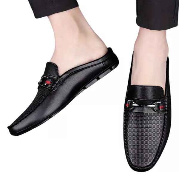 Mocassin homme ouvert élégant tressé – Image 7