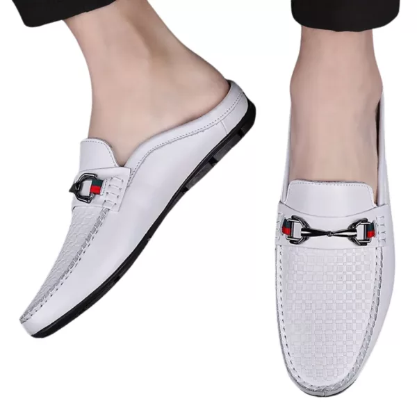 Mocassin homme ouvert élégant tressé – Image 8