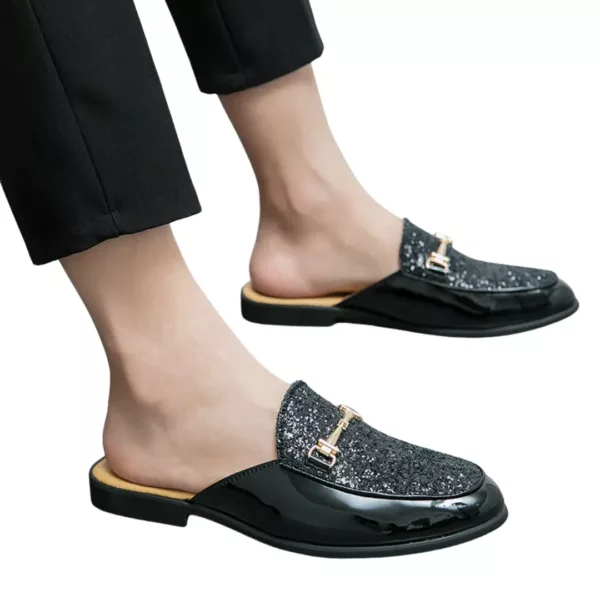 Mocassin homme ouvert pailleté élégant – Image 8