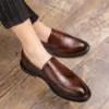 Mocassin homme perforé semelle épaisse