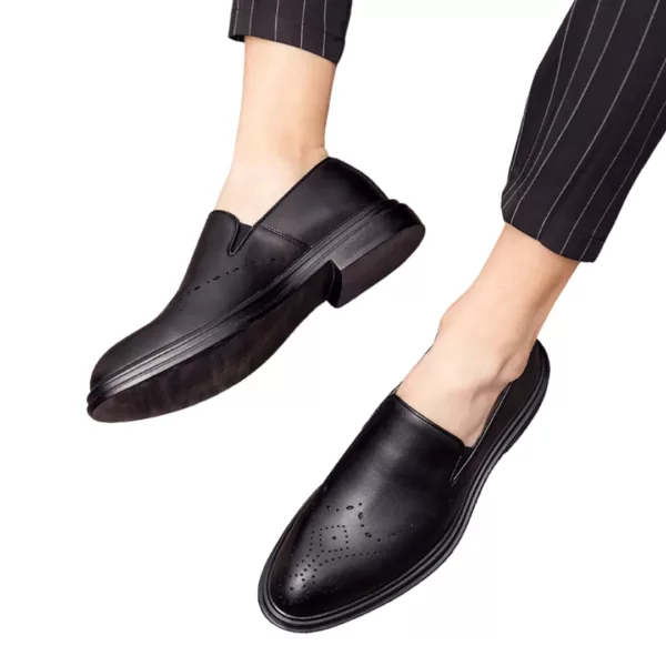 Mocassin homme perforé semelle épaisse – Image 6