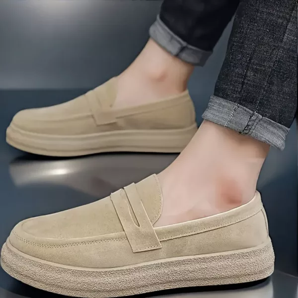 Mocassin homme semelle épaisse chic – Image 2