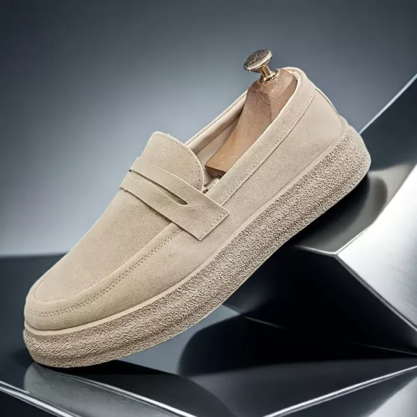 Mocassin homme semelle épaisse chic – Image 3