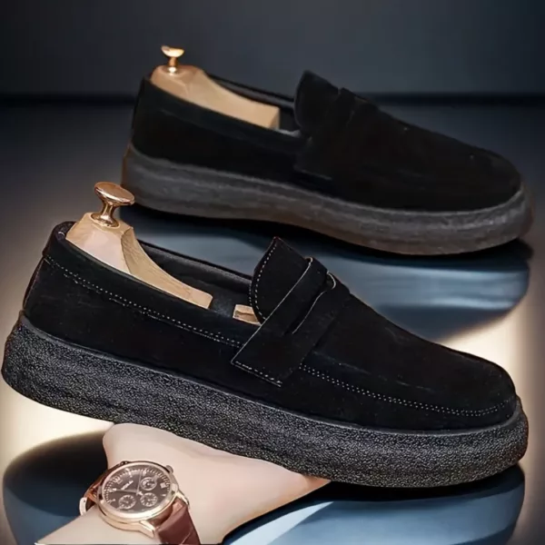 Mocassin homme semelle épaisse chic – Image 5