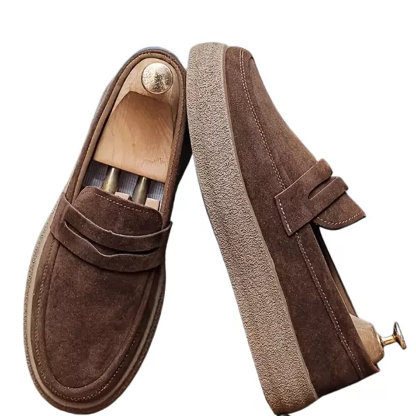 Mocassin homme semelle épaisse chic – Image 6