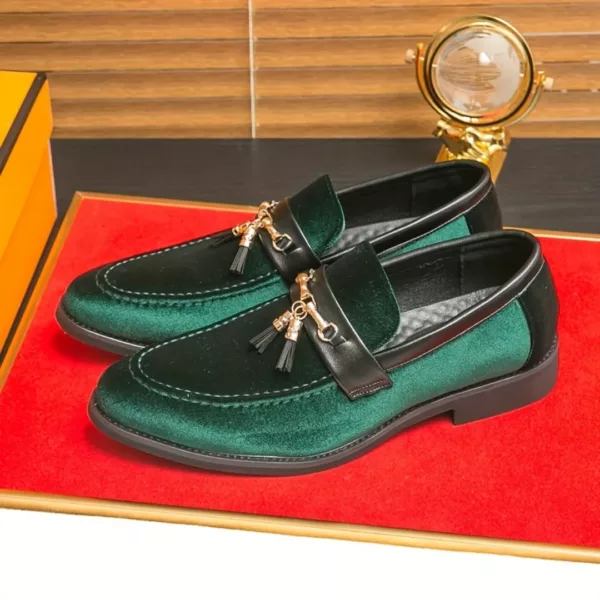 Mocassin homme velours bijou doré – Image 10