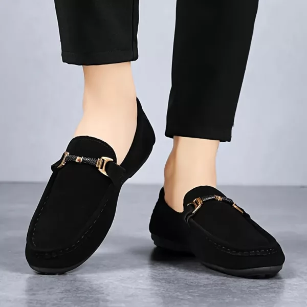 Mocassin homme velours boucle élégante – Image 4