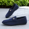 Mocassin homme velours boucle élégante