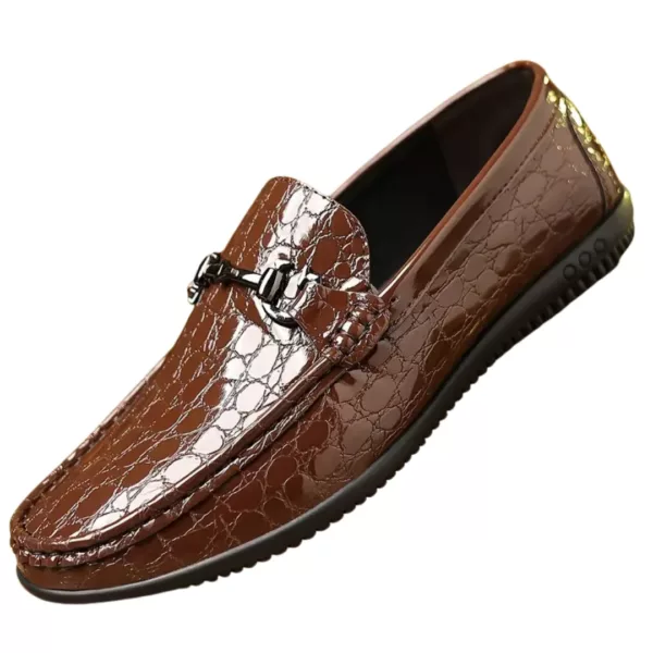 Mocassin homme verni croco brillant – Image 5