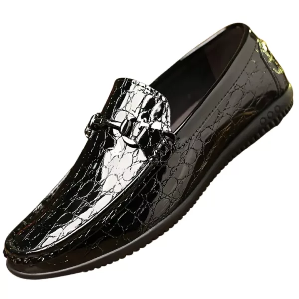 Mocassin homme verni croco brillant – Image 4