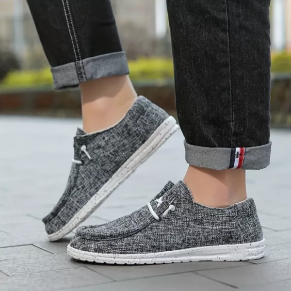 Mocassin toile homme marche légère