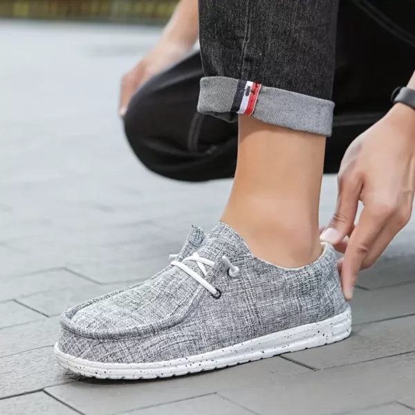 Mocassin toile homme marche légère – Image 3