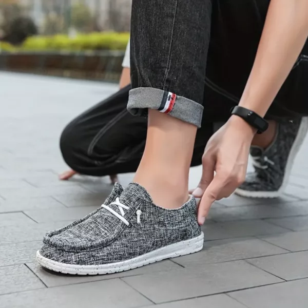 Mocassin toile homme marche légère – Image 4