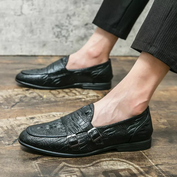Mocassins croco à double boucle – Image 8