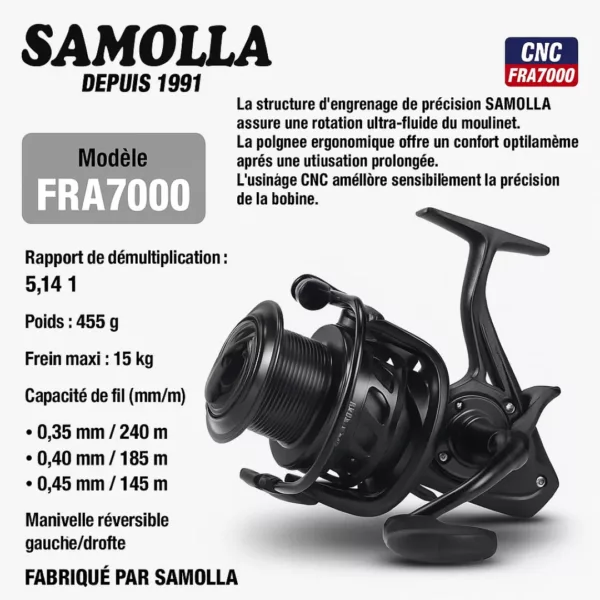 Moulinet carpe haute capacité frein progressif – Image 15