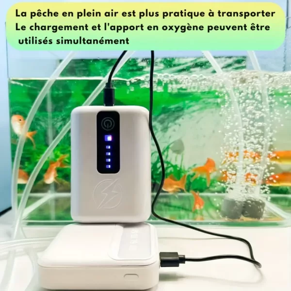 Pompe à oxygène portable pour appâts vivants – Image 5
