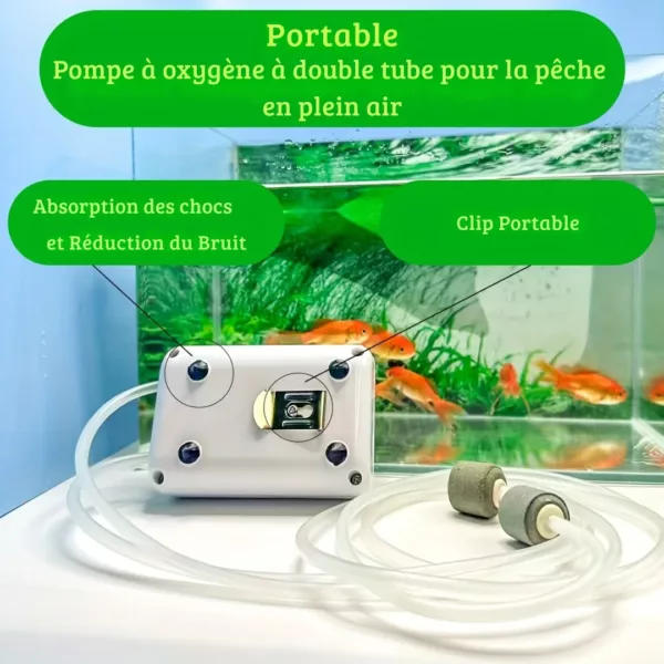 Pompe à oxygène portable pour appâts vivants – Image 6