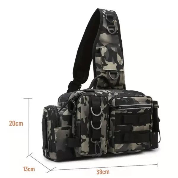 Sac banane pêcheur avec poches multiples – Image 3