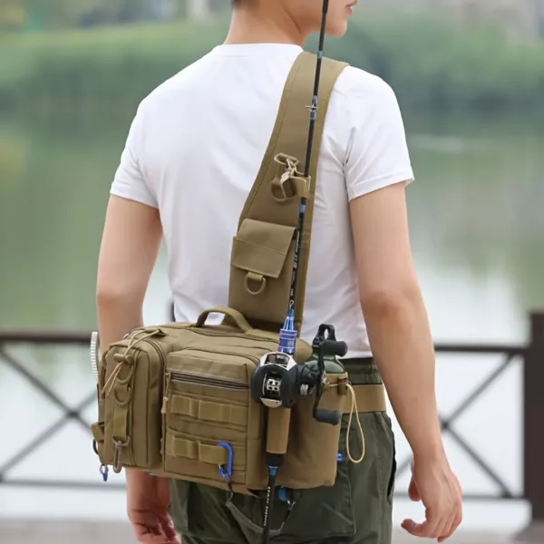 Sac banane pêcheur avec poches multiples – Image 2