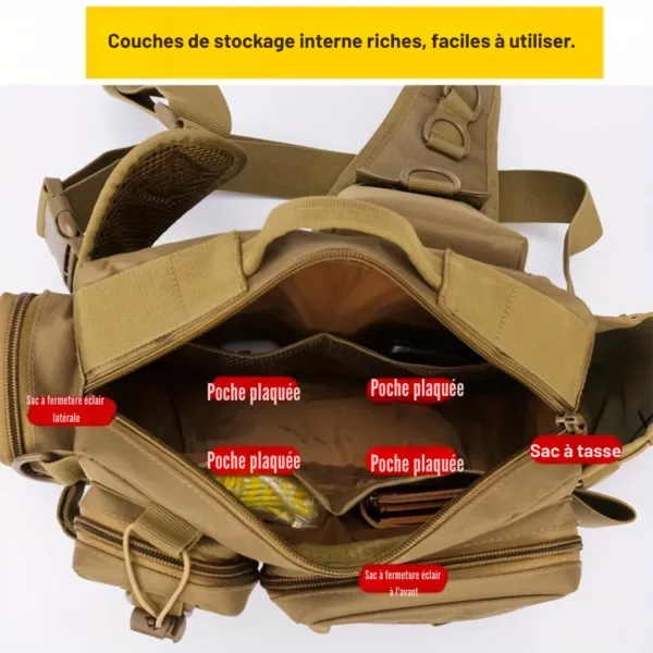 Sac banane pêcheur avec poches multiples – Image 13