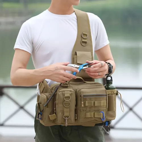 Sac banane pêcheur avec poches multiples