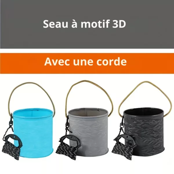 Seau pliable étanche pour amorce carpe – Image 3