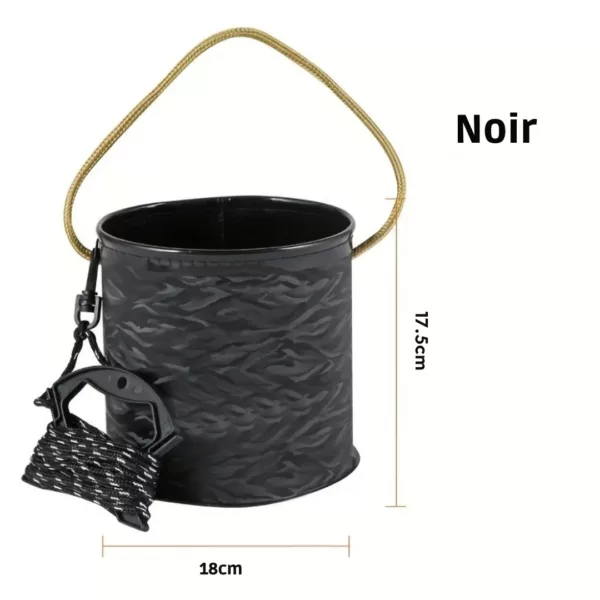 Seau pliable étanche pour amorce carpe – Image 6