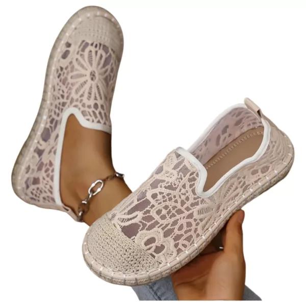 Slip-on femme dentelle bout tressé – Image 7