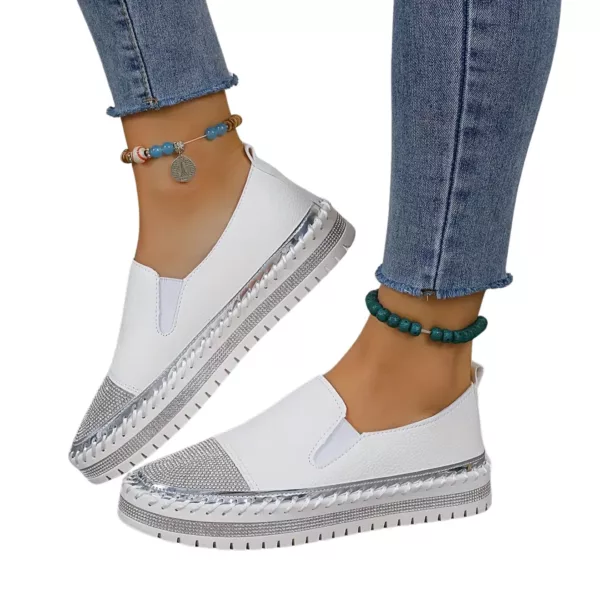 Slip-on femme plateforme détail brillant – Image 5