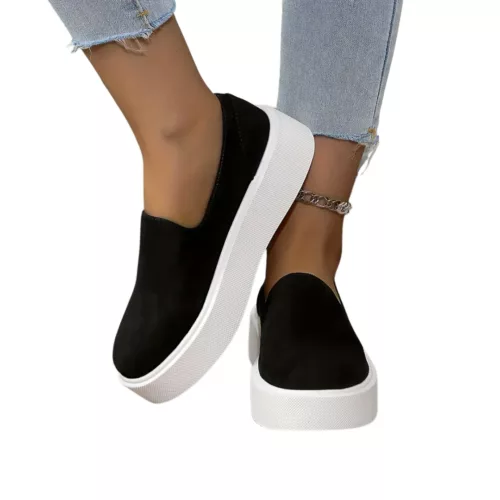Slip-on femme plateforme épaisse moderne