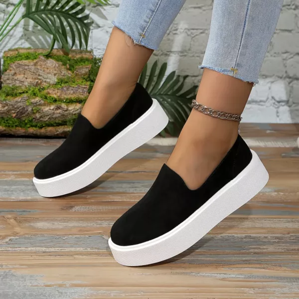 Slip-on femme plateforme épaisse moderne – Image 2