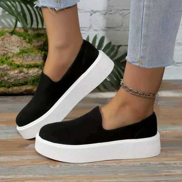 Slip-on femme plateforme épaisse moderne – Image 3