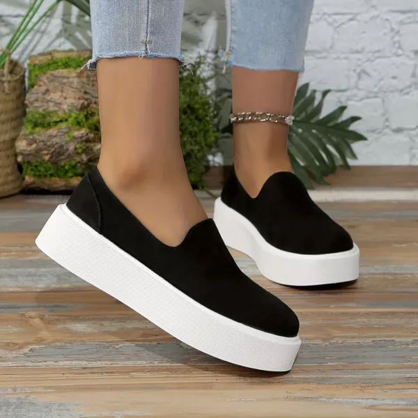 Slip-on femme plateforme épaisse moderne – Image 4