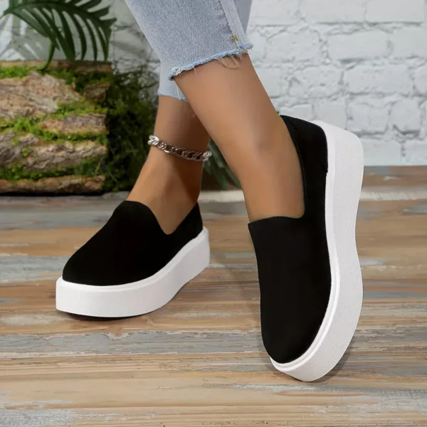 Slip-on femme plateforme épaisse moderne – Image 5