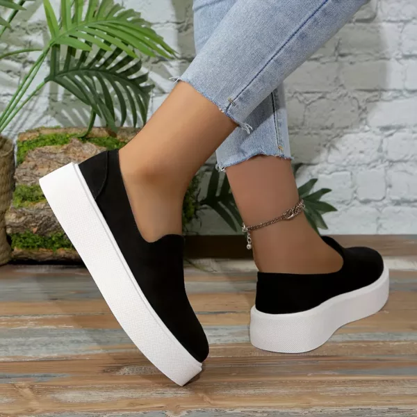 Slip-on femme plateforme épaisse moderne – Image 7