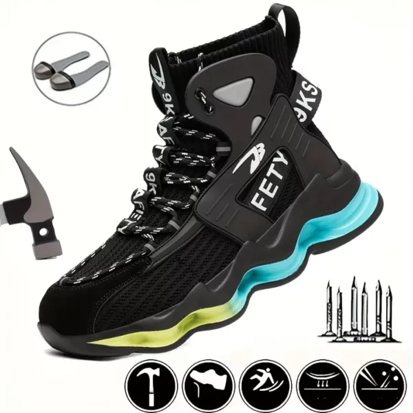 Sneakers de sécurité montantes futuristes – Image 6