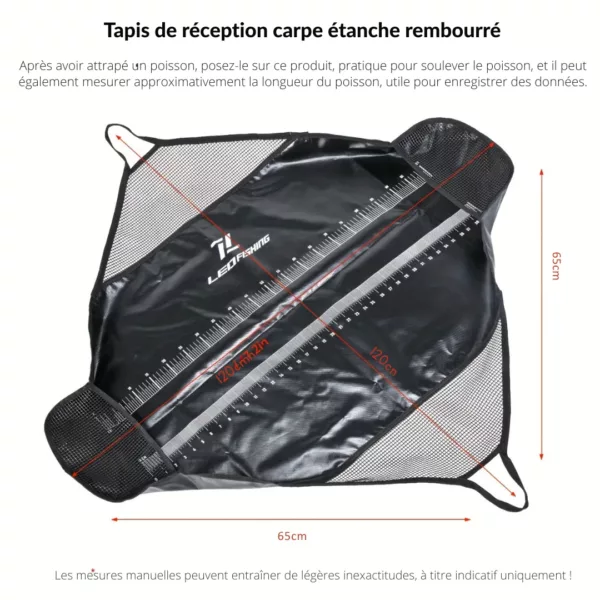 Tapis de réception carpe étanche rembourré – Image 3