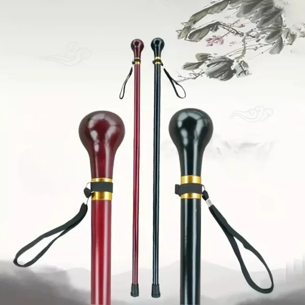 Canne boule élégante avec dragonne – maintien sûr et style raffiné pour marche confortable au quotidien – Image 2