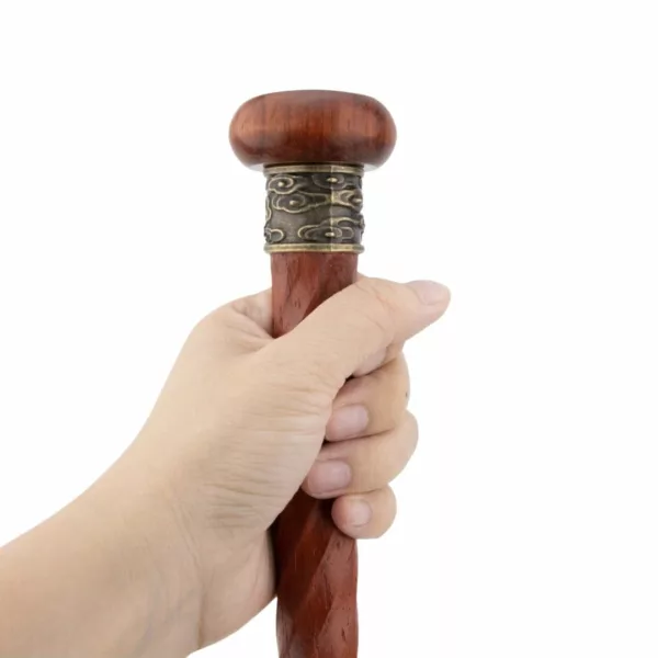 Canne traditionnelle bois frêne sculpté – Image 5