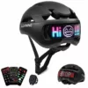 Casque vélo LED écran connecté