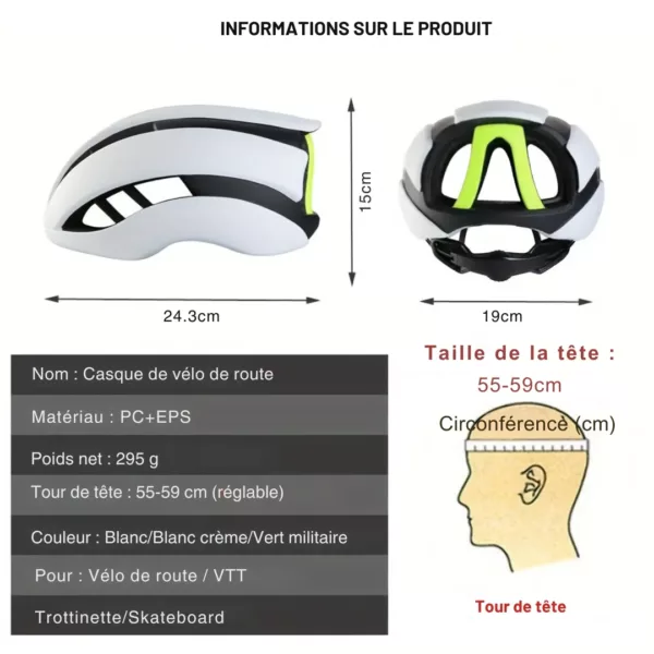 Casque vélo route ultraléger – Image 3