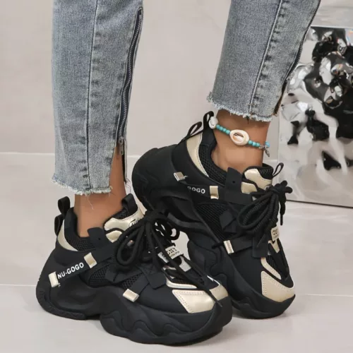 Chaussure Buffalo design sport rubans croisées
