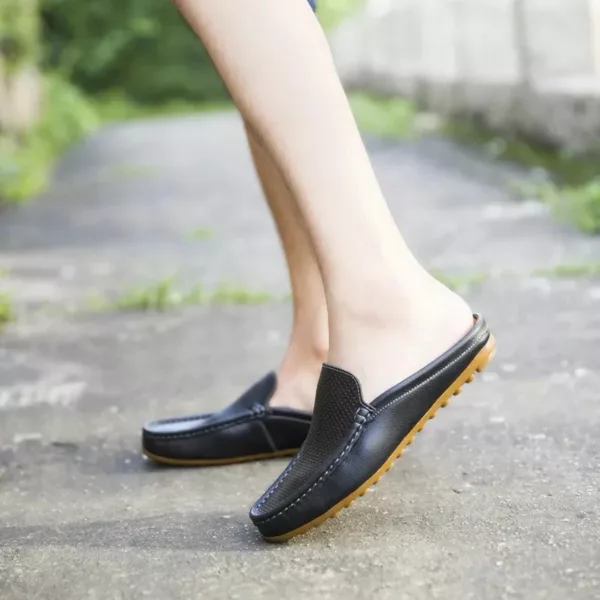 Chaussure bateau homme dos ouvert été – Image 2