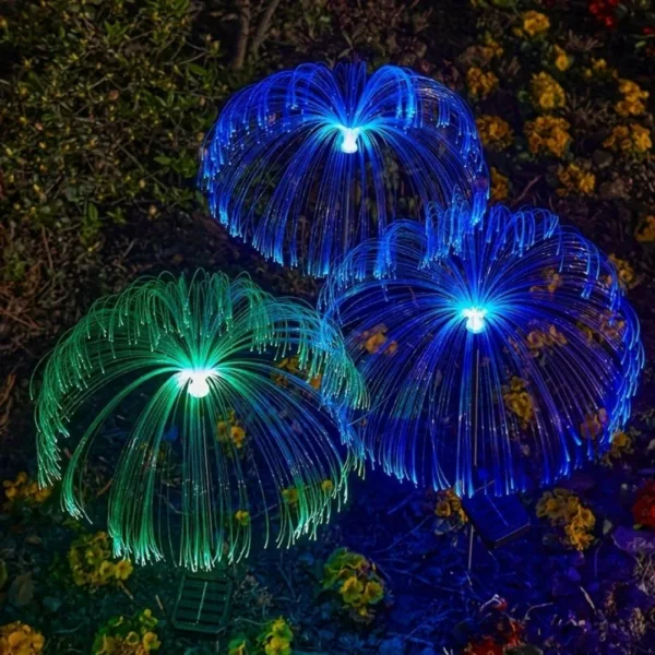 Lampe fibre optique méduse solaire – Image 5